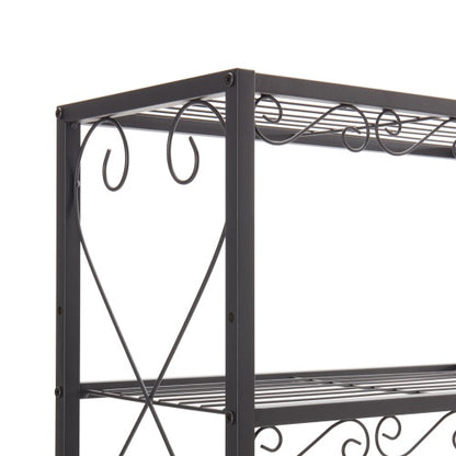 Queen Bed Frame With 2 Nightstands Headboards With Storage Cabinet, Headboard With Shelves, Bookcase Headboard Queen Easy Assembly For Bedroom Iron And Wood Rustic Brown
