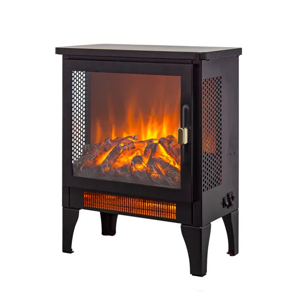 Black Freestanding Electric Fireplace