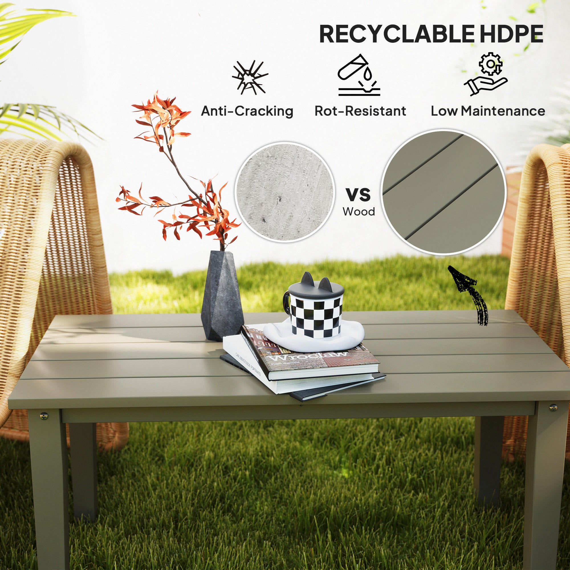 Black Outdoor Coffee Table