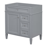Gray Vanity Without Sink