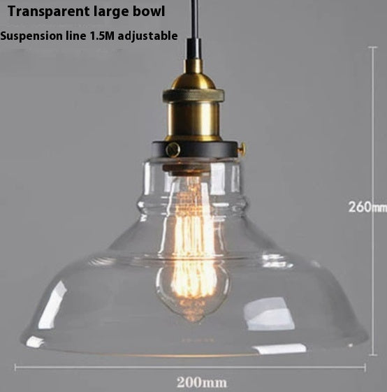 Transparent Glass Nordic Chandelier