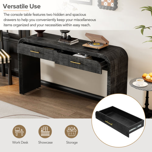 Black Vintage Console Table