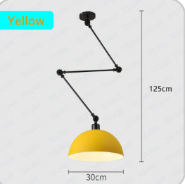 Modern Simple Personality Adjustable Light Creative Nordic Dining Room Bar Bedroom Bedside Collapsible Single-head Droplight