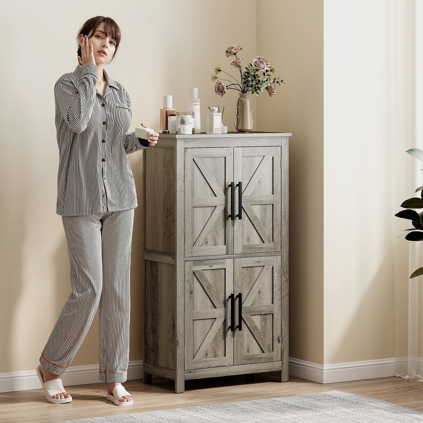 Bathroom Floor Storage Cabinet