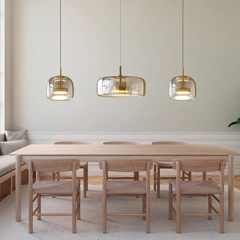 Nordic Glass Jellyfish Modern Minimalist Art Chandelier