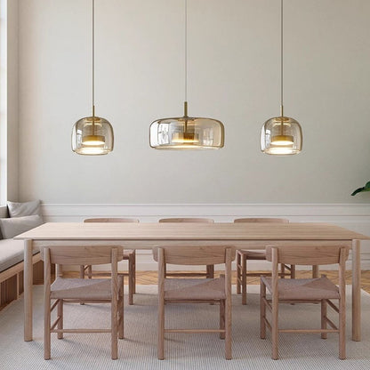 Nordic Glass Jellyfish Modern Minimalist Art Chandelier