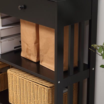 Console Hallway Table with Extra Wide Pull Out Drawer