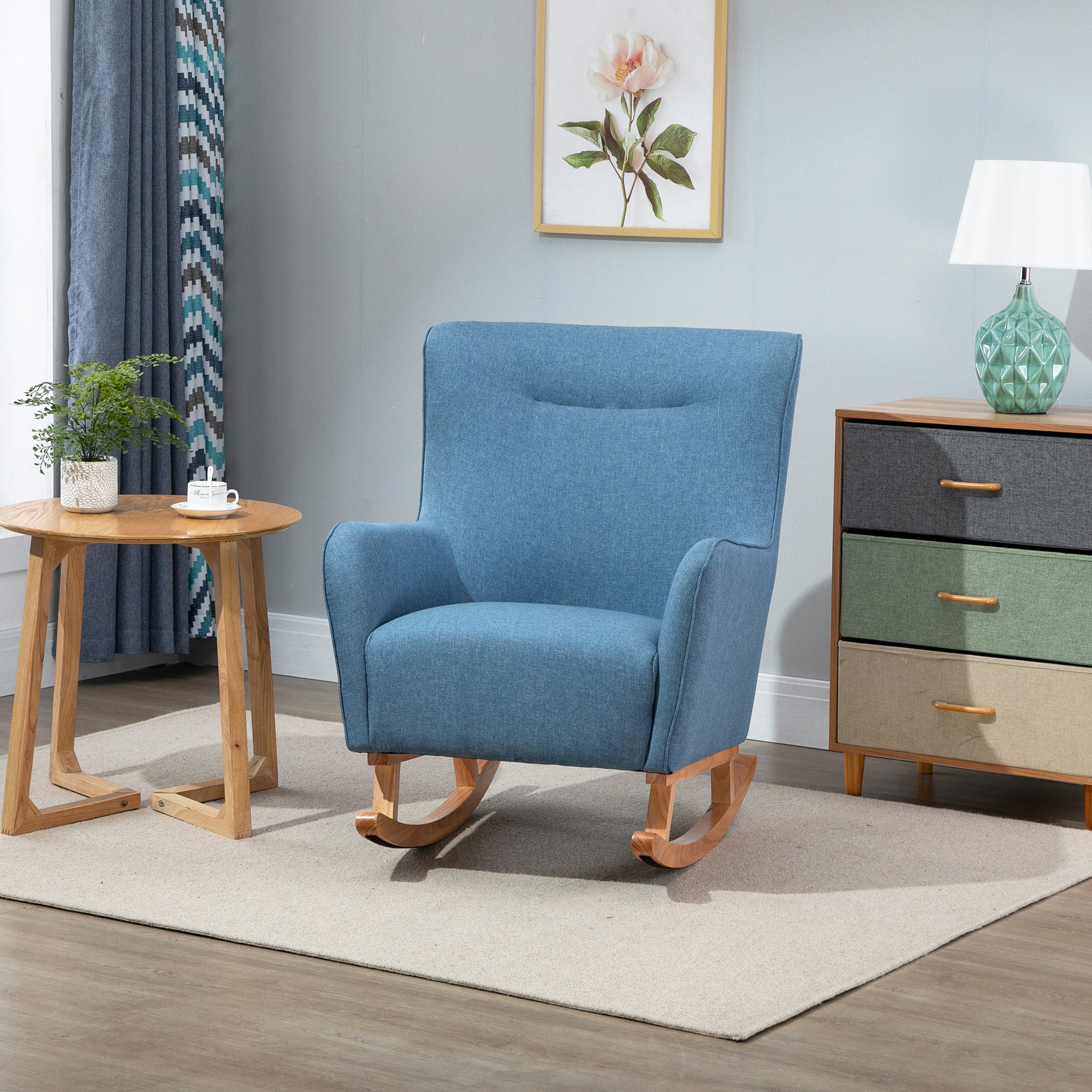 Grey Rocking Armchair