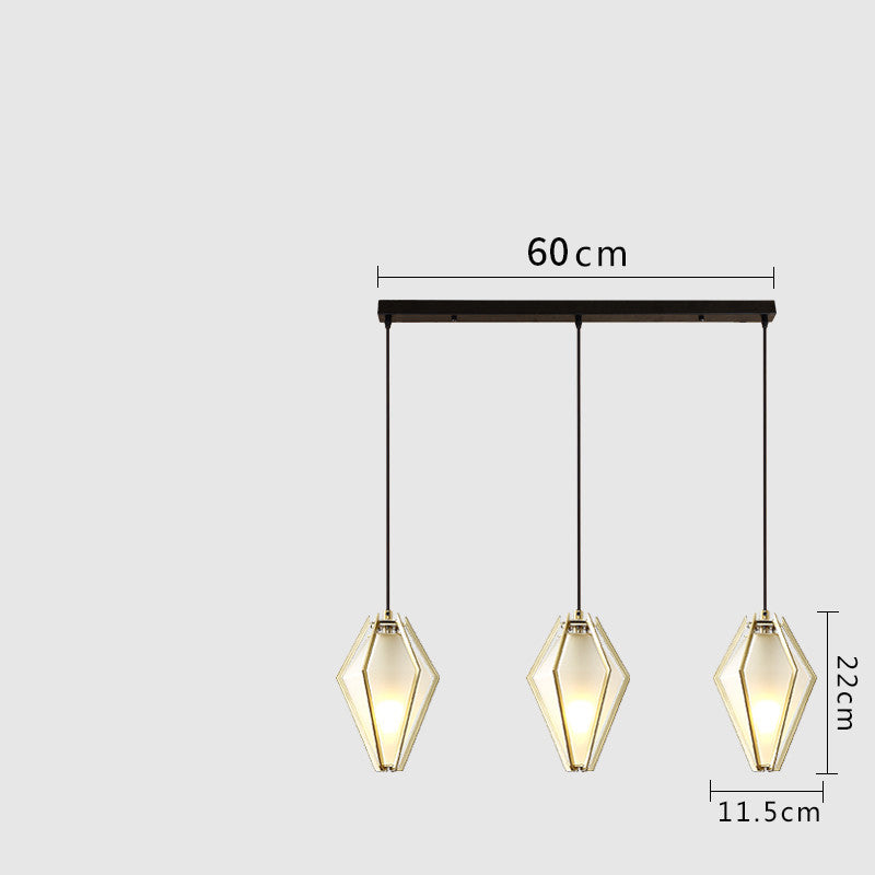 Postmodern Stained Glass Dining Room Chandelier