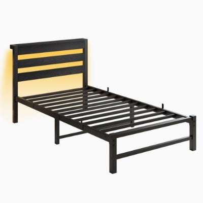 LED Twin Platform Bed