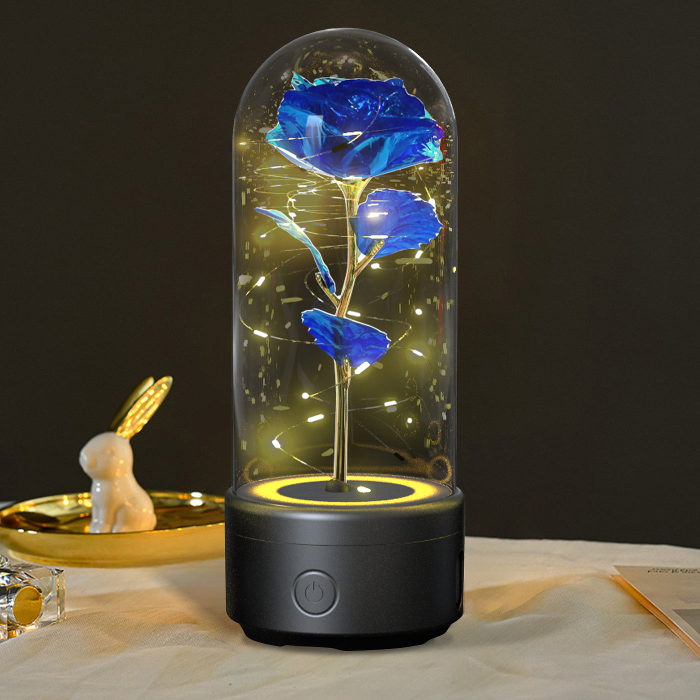 Rose Glass LED Nightlight