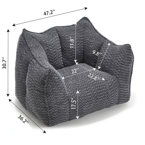 Boucle Bean Bag Chair