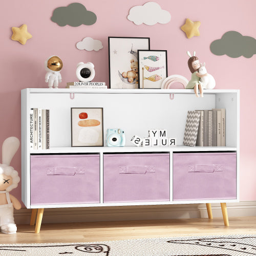 Pink Fabric Kids Bookshelf