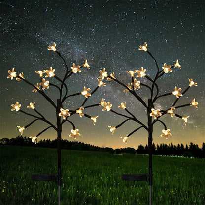 Solar Floor Outlet Cherry Blossom Street Lamp