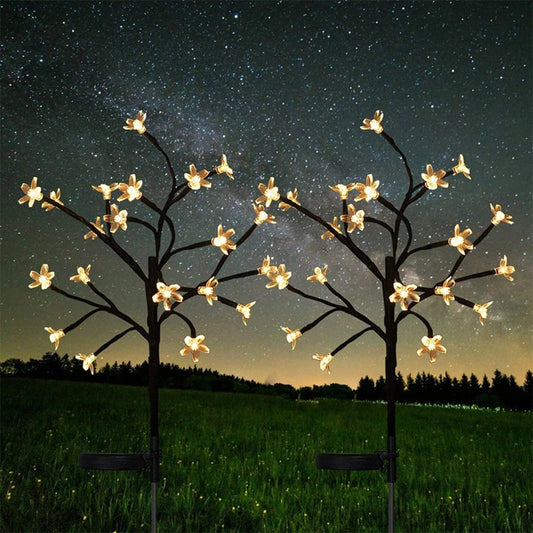 Solar Floor Outlet Cherry Blossom Street Lamp