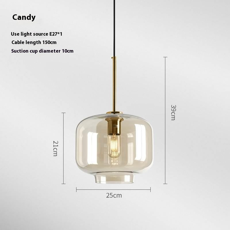 Retro Glass Bedside Lamp
