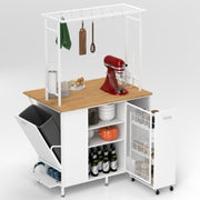 Gray Modern Pantry Hutch