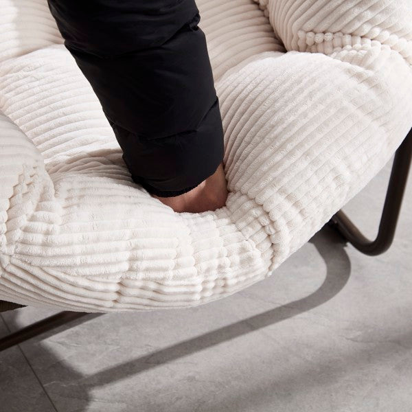 White Rattan Rocking Chair
