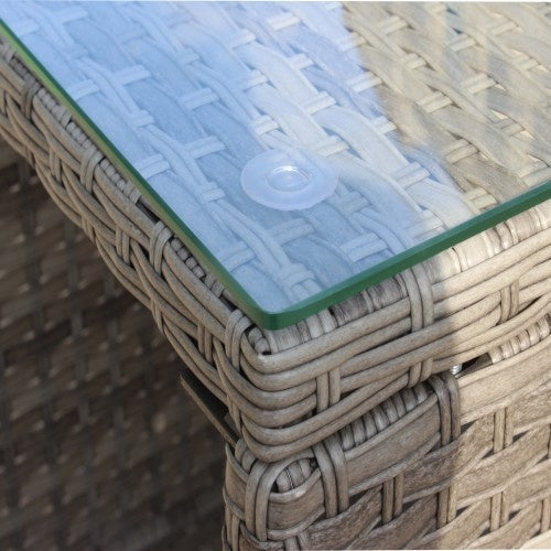 Grey Rattan Coffee Table