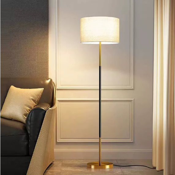 Pleated Wood Floor Lamp