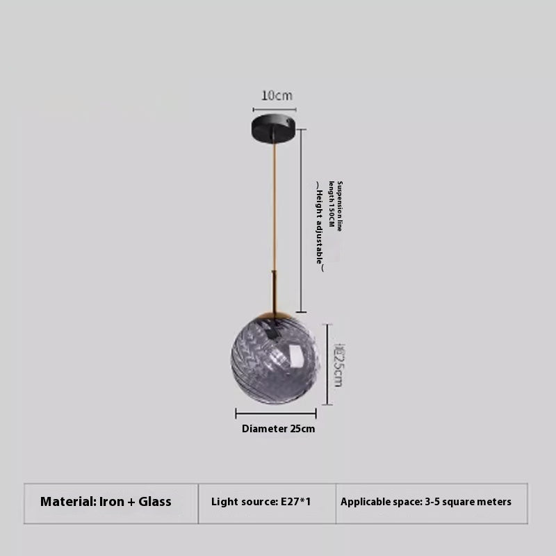 Internet Hot Glass Chandelier Living Room Bedroom