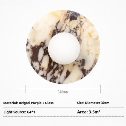 Background Wall Decoration High-grade Marble Bedroom Bedside Wall Lamp