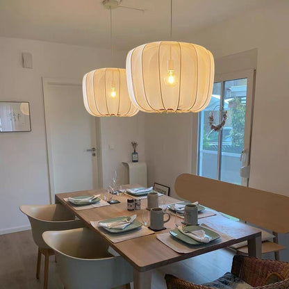 Clothing Store Style Cloth-craft Hanging Lamp