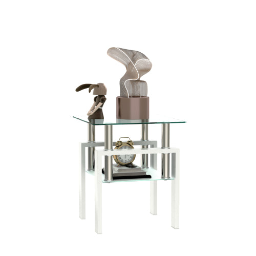 White Glass Coffee Table