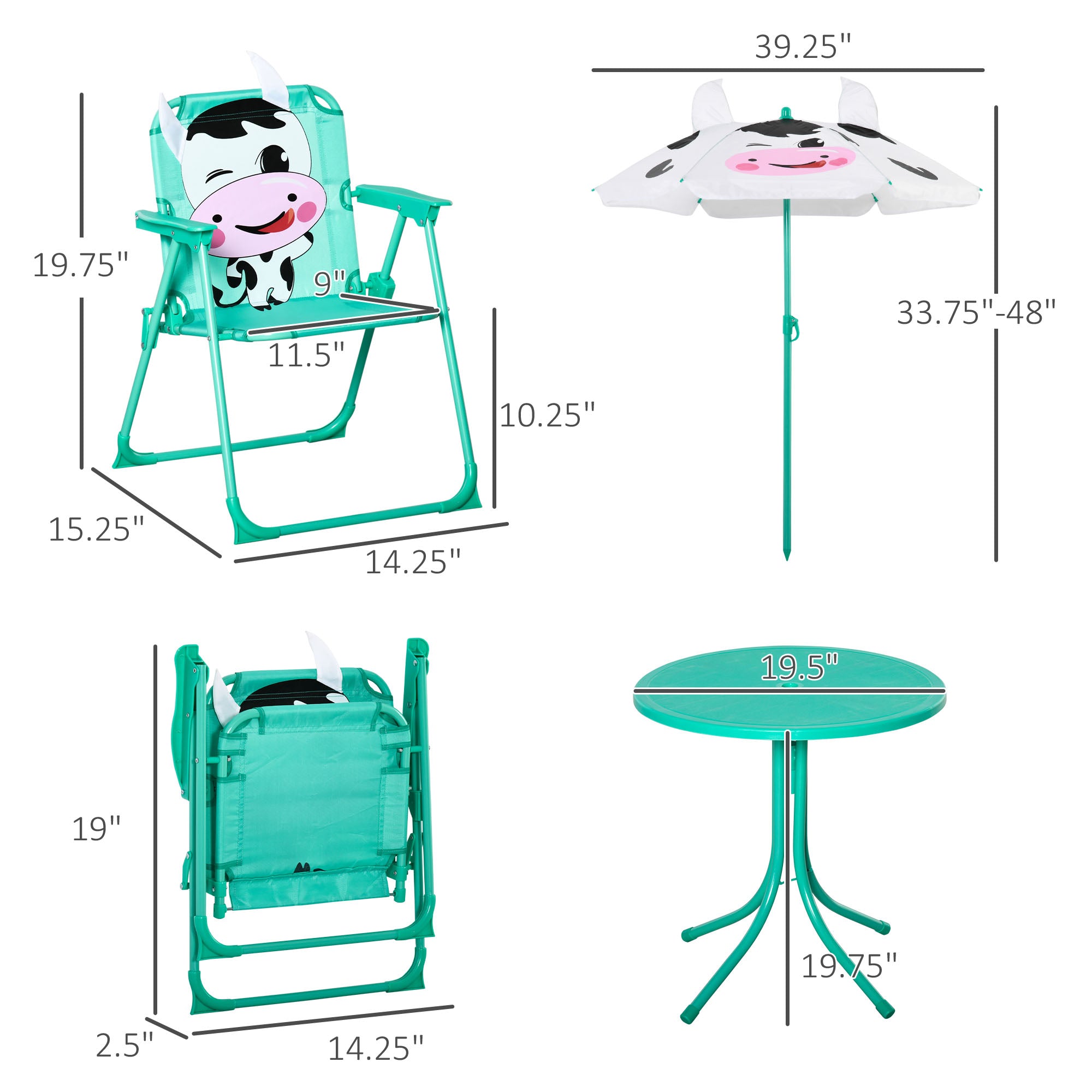 Kids Outdoor Table Set