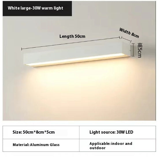 Outdoor Long Waterproof Wall Lamp