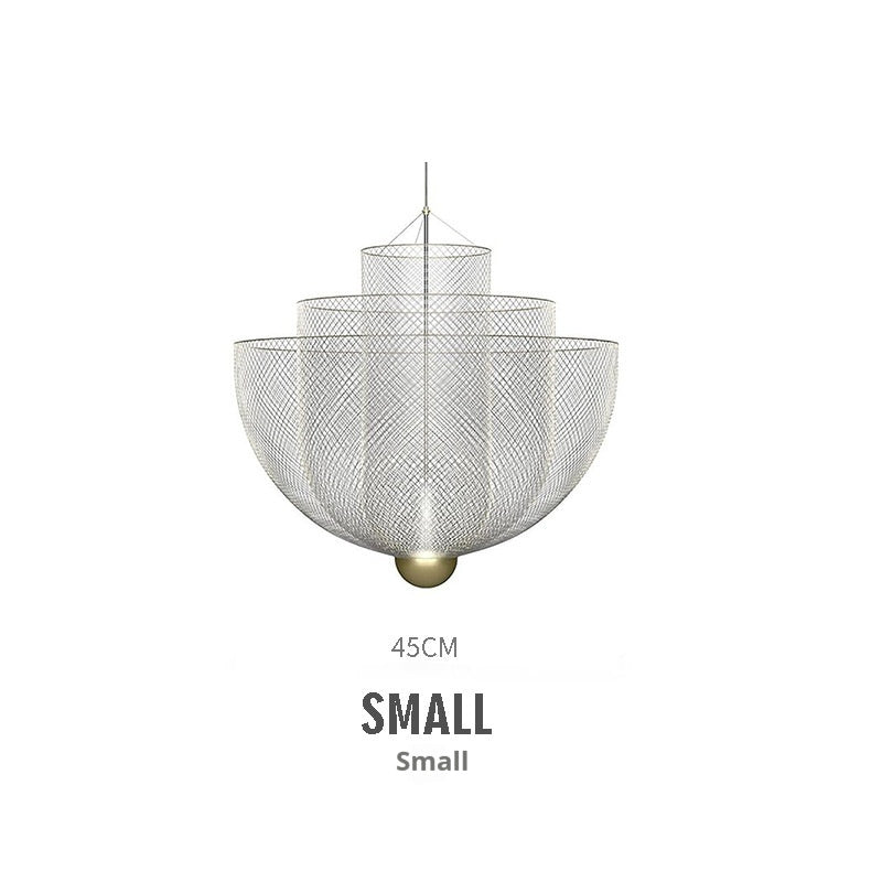 Nordic Iron Mesh Personality Shape Light And Shadow Chandelier