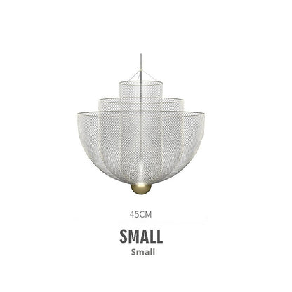 Nordic Iron Mesh Personality Shape Light And Shadow Chandelier