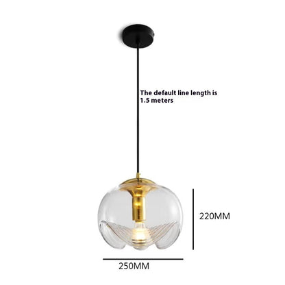 Industrial Style Creative Living Room Corridor Personality Glass Chandelier