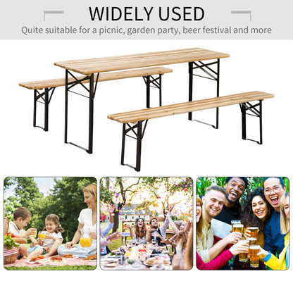 6' Portable Picnic Table and Bench Set