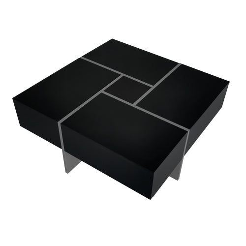 Black Storage Coffee Table