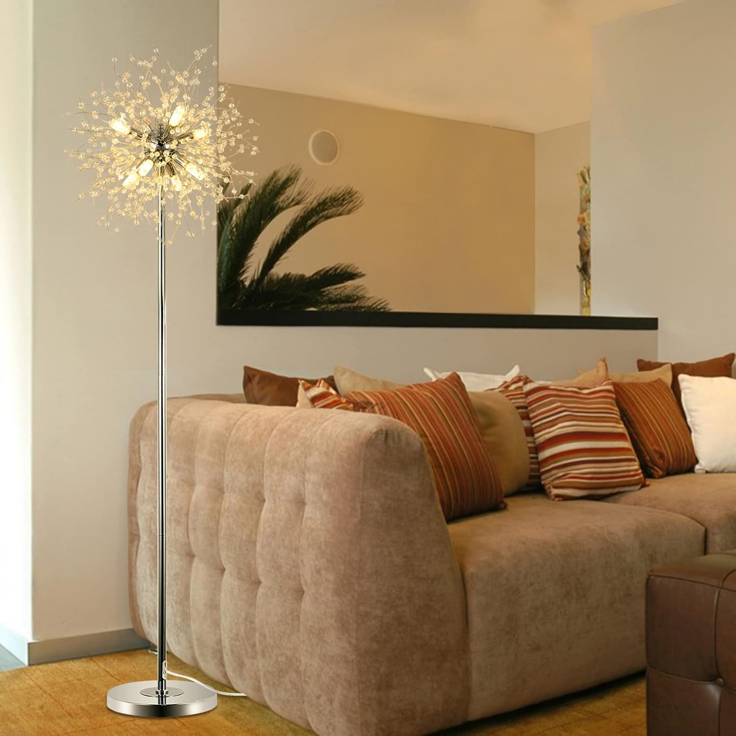 Modern Crystal Floor Lamp