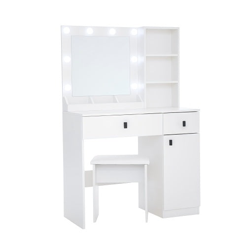 White Nordic Vanity Desk