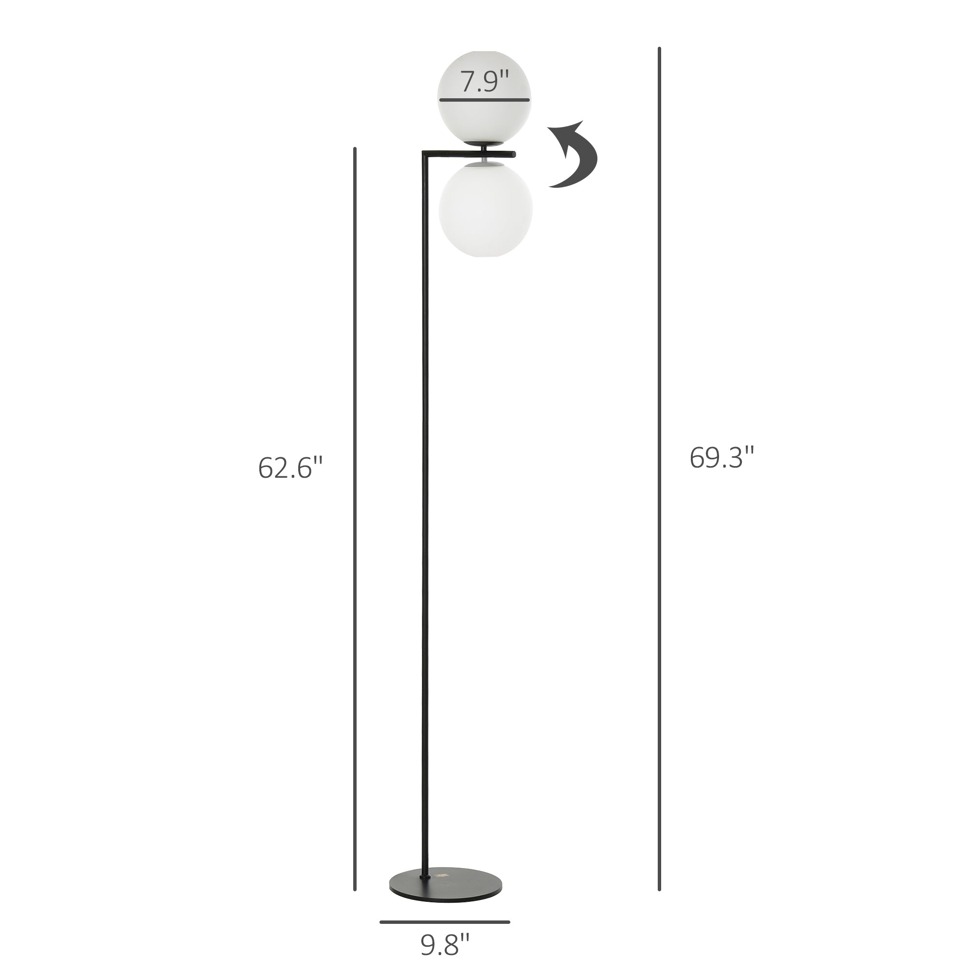 Modern Black Floor Lamp