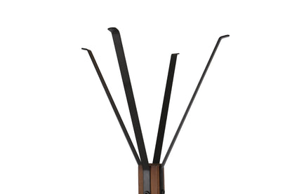 Reclaimed Wood   Metal Coat Rack With Hooks For Bedroom, Living Room