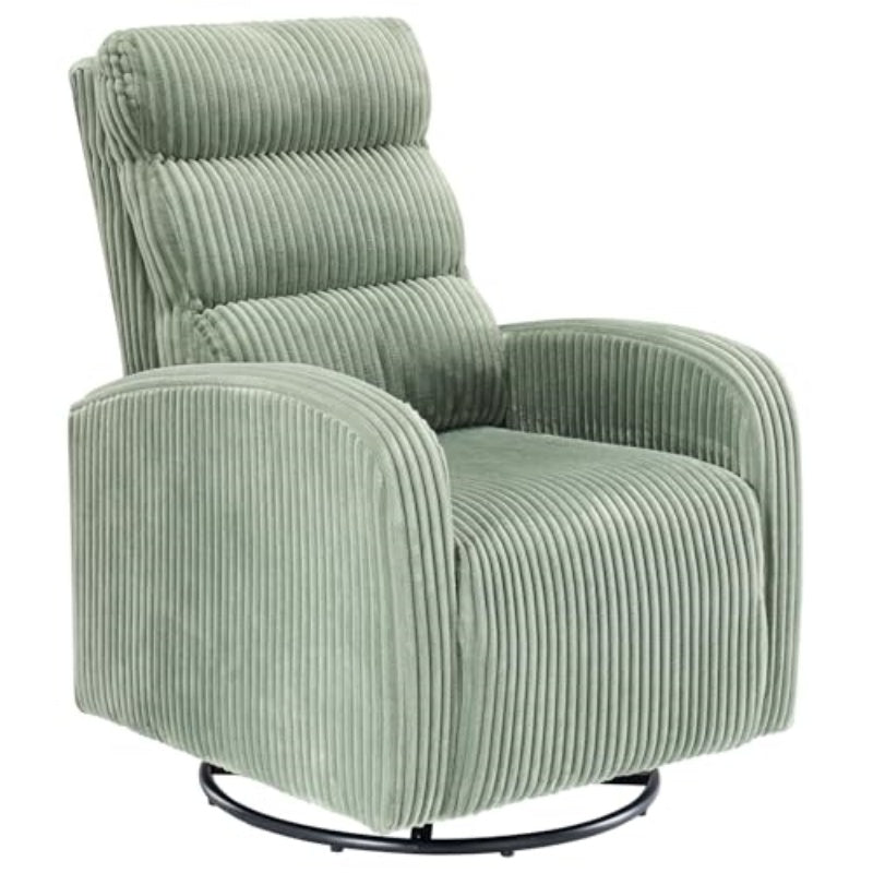 Blue Velvet Rotating Chair