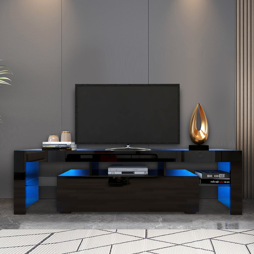 Black LED TV Stand