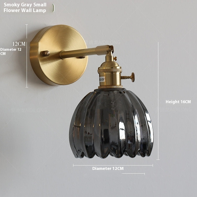 Amber Glass Flower Chandelier