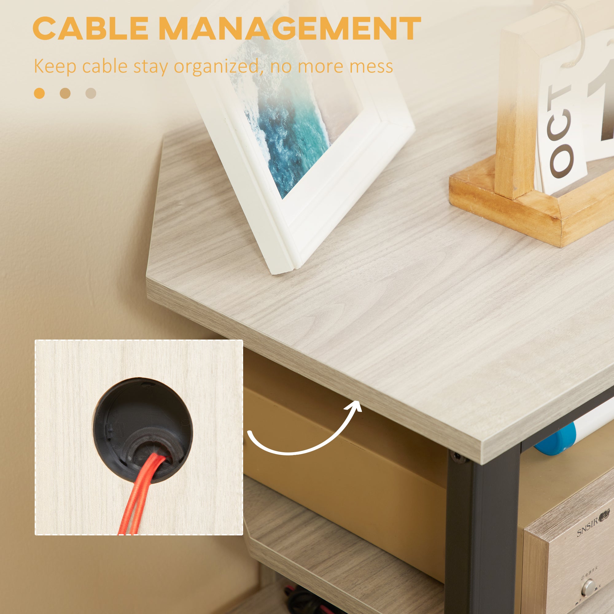 Black Media Stand Rack