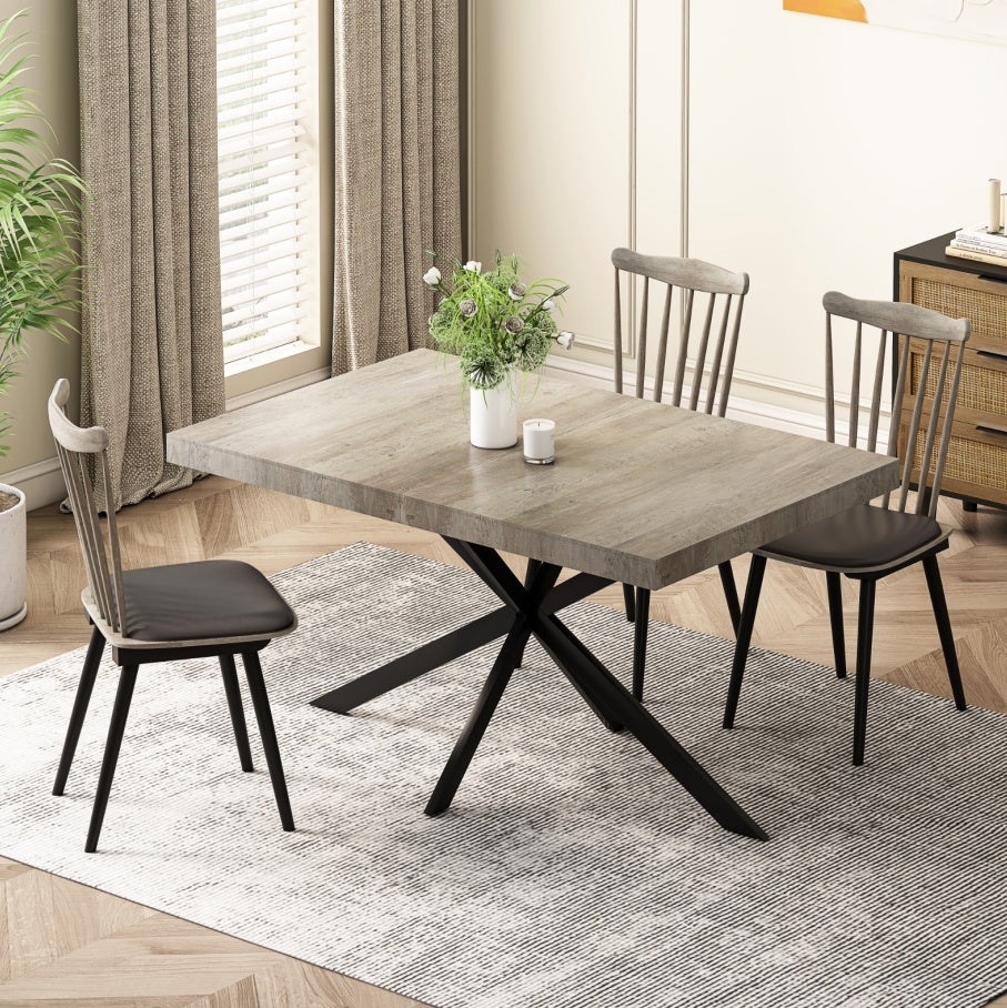 Grey Rectangular Dining Table