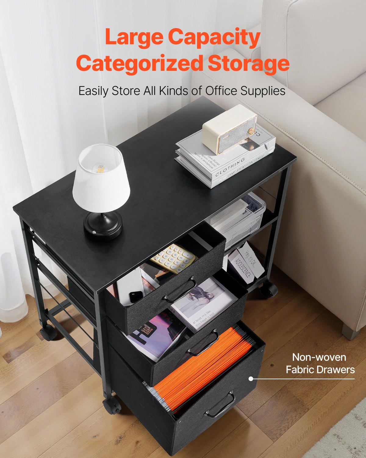 Black Metal File Cabinet
