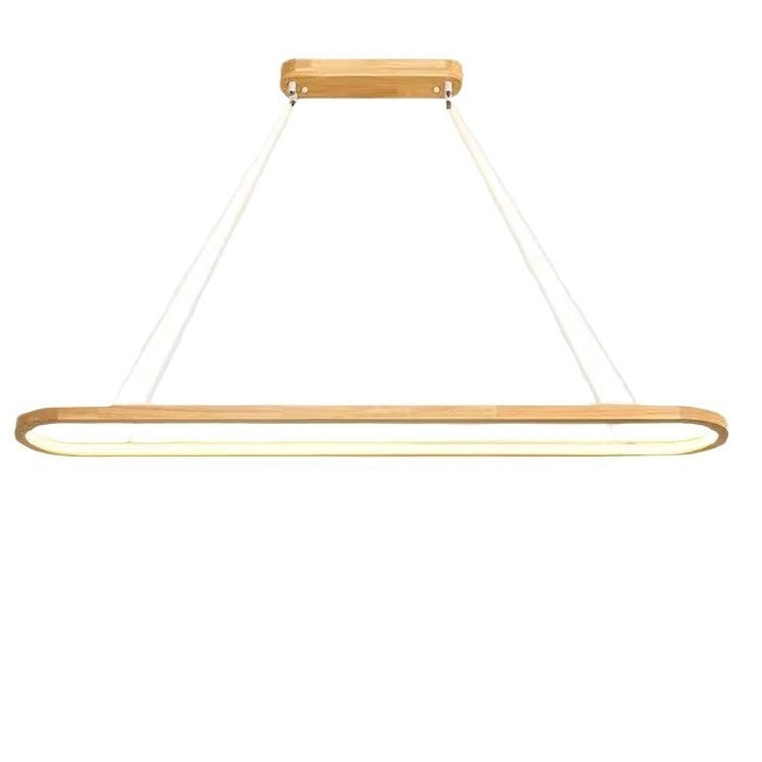 Long Chandelier Log Style Simple Restaurant Bar Office