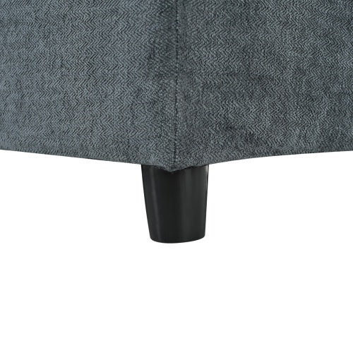 Gray Sectional Sofa Hidden Storage Dark Gray
