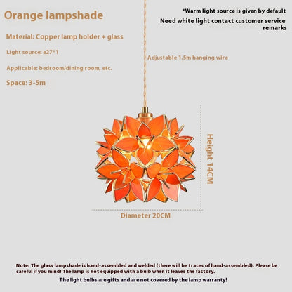 Stained Glass Chandelier Hanging Line Lamp