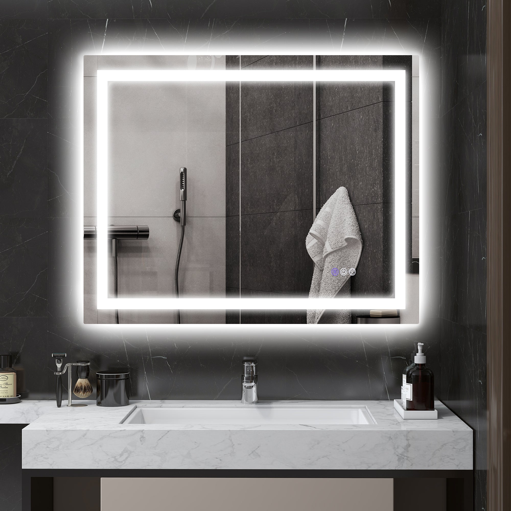 Front Backlit Bathroom Mirror