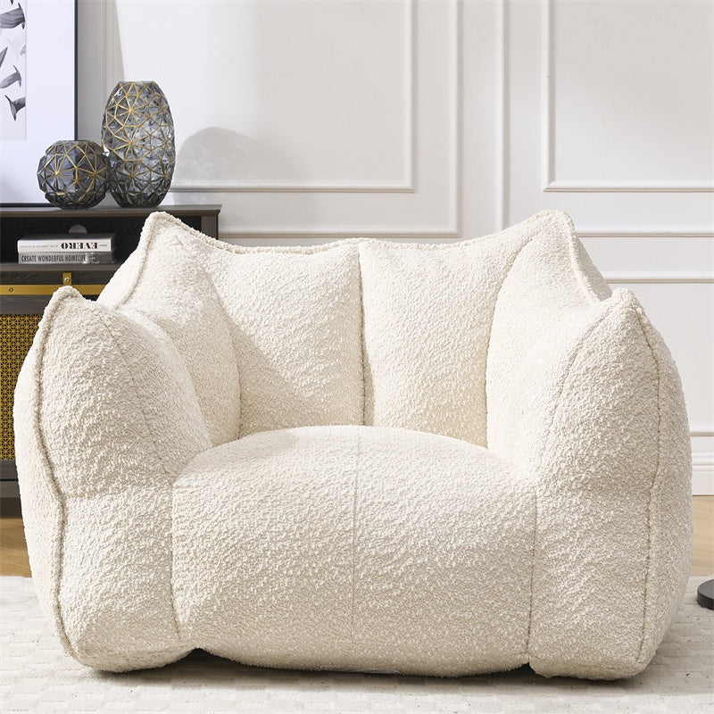 Boucle Bean Bag Chair